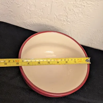 Celebrating Home Stoneware Red Fluted Serving Bowl