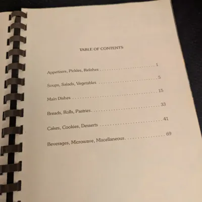 1987 Friendly Free Will Baptist Church Cookbook