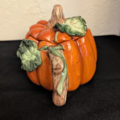Ceramic Pumpkin Teapot with Lid