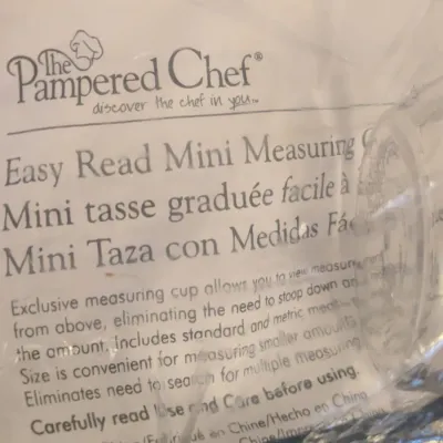 The Pampered Chef Easy Read Mini Measuring Cup
