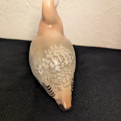 Vintage Lomonosov USSR Porcelain Ptarmigan / Partridge Figurine