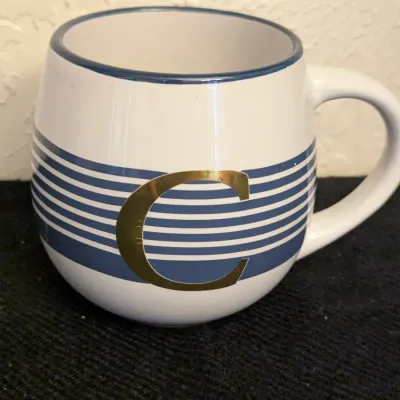 Old East Main Co. Monogram 'C' Striped Ceramic Mug - 15 fl oz
