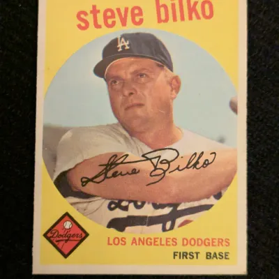 1959 Topps Steve Bilko #43 Los Angeles Dodgers Baseball Card