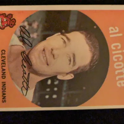 1959 Topps Al Cicotte #57 Cleveland Indians Baseball Card