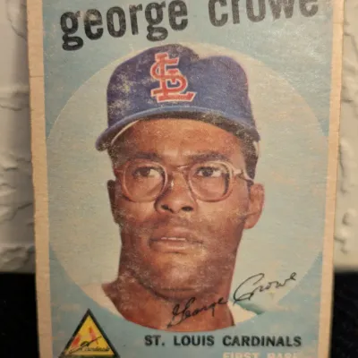 1959 Topps George Crowe #337 St. Louis Cardinals Baseball Card
