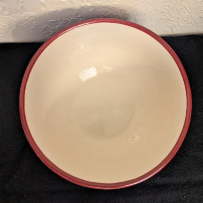 Celebrating Home Stoneware Red Fluted Serving Bowl