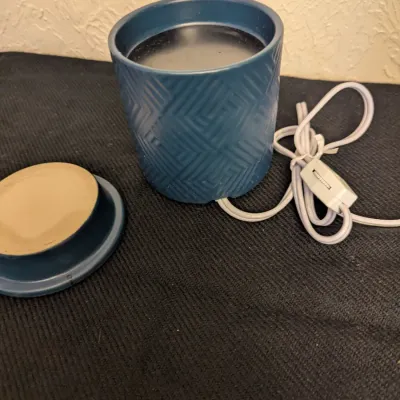 Ceramic Electric Wax Warmer - Textured Blue