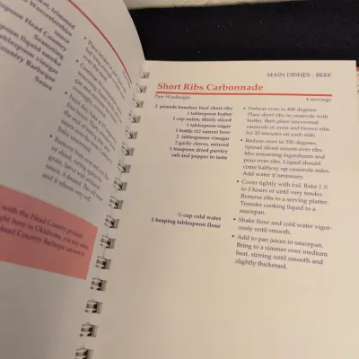 "Applause: Oklahoma's Best Performing Recipes" Spiral Cookbook