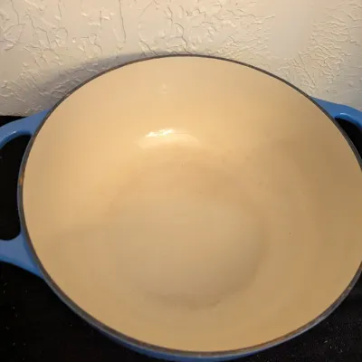 Lodge 6-Quart Blue Enameled Cast Iron Dutch Oven