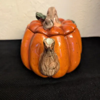 Ceramic Pumpkin Teapot with Lid