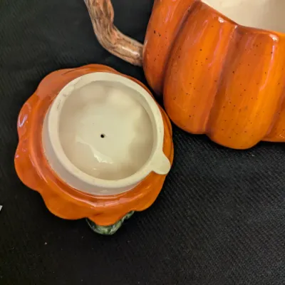 Ceramic Pumpkin Teapot with Lid