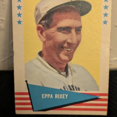 Vintage 1960 Fleer Baseball Greats Eppa Rixey Card #71