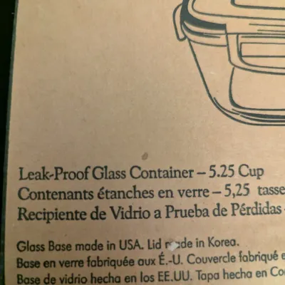 The Pampered Chef Leak-Proof Glass Container - 5.25 Cup