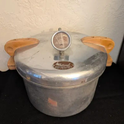 Vintage National Pressure Cooker Co. No. 5 Aluminum Canner with Inserts