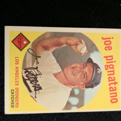 1959 Topps Joe Pignatano #16 Los Angeles Dodgers Baseball Card