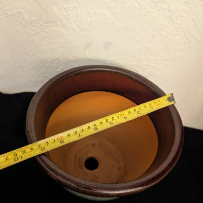 Glazed Ceramic Drip Glaze Planter Pot