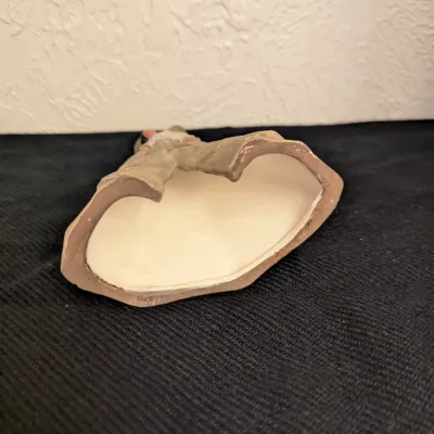 Vintage Ceramic Teepee Figurine with Angel Detail