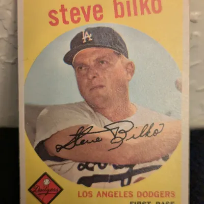 1959 Topps Steve Bilko #43 Los Angeles Dodgers Baseball Card