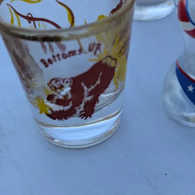 Large Collection of Vintage Novelty and Souvenir Shot Glasses