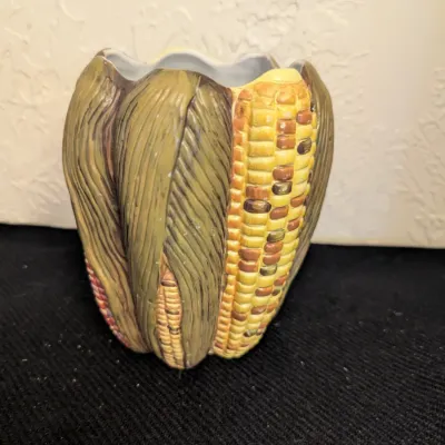 Vintage Ceramic Indian Corn Vase