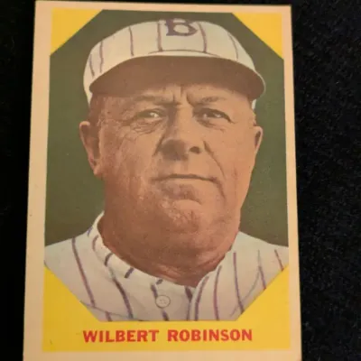1960 Fleer Baseball Greats Wilbert Robinson #33 Trading Card