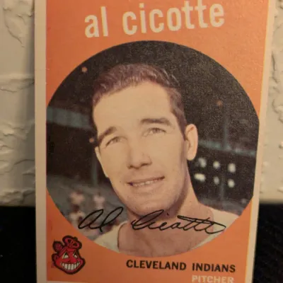 1959 Topps Al Cicotte #57 Cleveland Indians Baseball Card