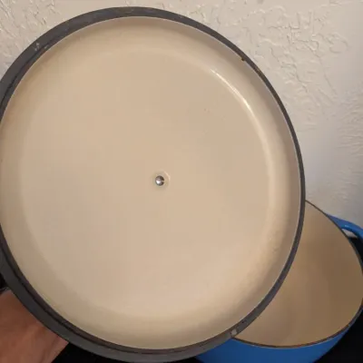 Lodge 6-Quart Blue Enameled Cast Iron Dutch Oven