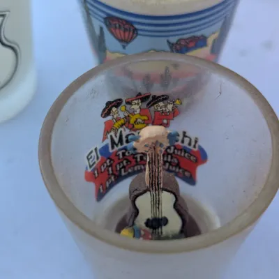 Large Collection of Vintage Novelty and Souvenir Shot Glasses