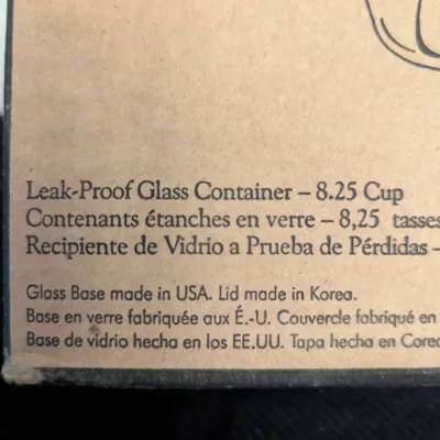 The Pampered Chef 8.25-Cup Leak-Proof Glass Container
