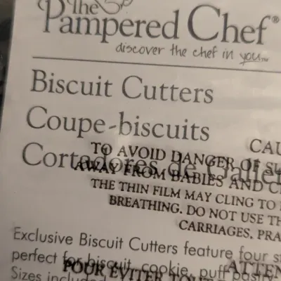 The Pampered Chef Biscuit Cutters Set of 4 - #1103