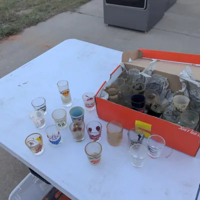 Large Collection of Vintage Novelty and Souvenir Shot Glasses