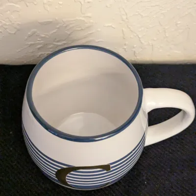 Old East Main Co. Monogram 'C' Striped Ceramic Mug - 15 fl oz