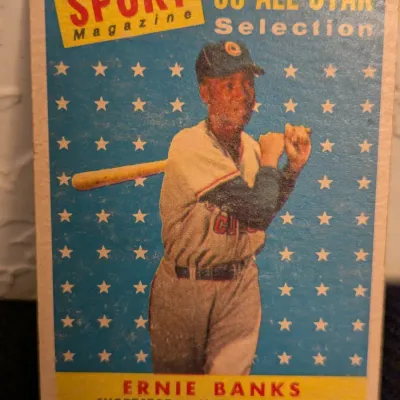 1958 Topps Ernie Banks #482 Sport Magazine All-Star Selection Baseball Card