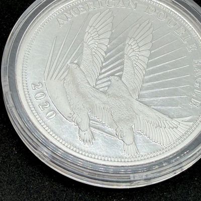 LOT 120: Two Cook Islands 1/2 Ounce .999 Fine Silver $2 American Double Eagle Coins