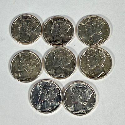 LOT 58: Mixed Lot of Vintage / Antique U.S. Coins - Mostly Silver