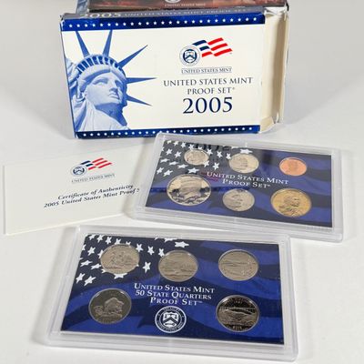 LOT 50: United States Mint Proof Sets - 2005-2009