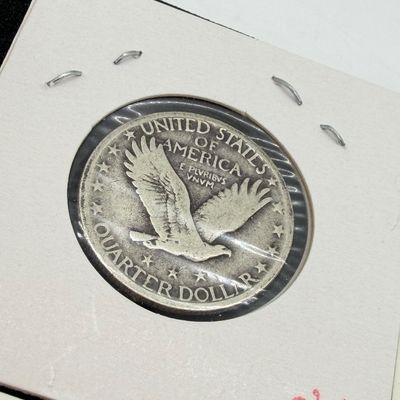 LOT 118: Four 1925 Standing Liberty 90% Silver US Quarters