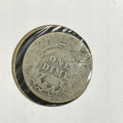 LOT 69: Collection of Barber Dimes - 90% Silver - Nine U.S. Coins