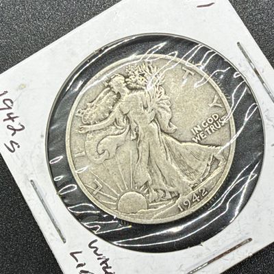 LOT 61: Collection of Walking Liberty Half Dollars - 90% Silver - Six U.S. Coins