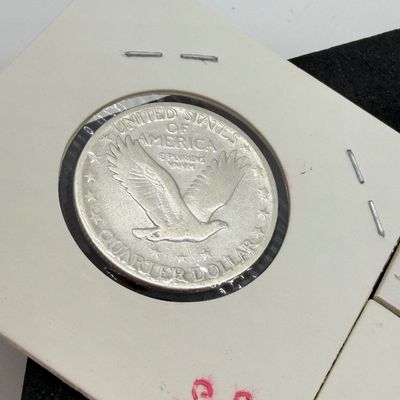 LOT 118: Four 1925 Standing Liberty 90% Silver US Quarters