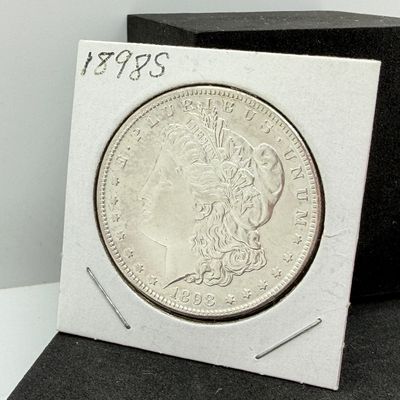 LOT 98: 1898-S Morgan Dollar Coin - 90% Silver