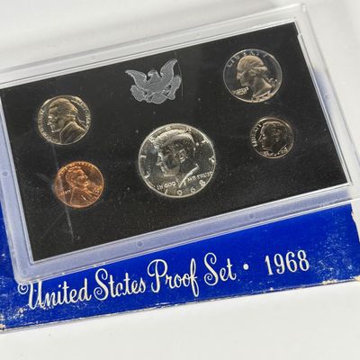 LOT 53: United States Mint Proof Sets - 1968-1971 - 40% Silver Half Dollars