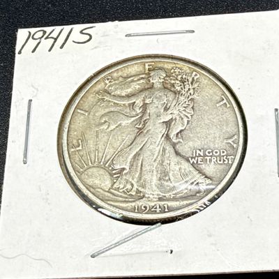 LOT 65: Collection of Walking Liberty Half Dollars - 90% Silver - Six U.S. Coins