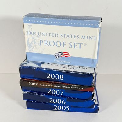 LOT 50: United States Mint Proof Sets - 2005-2009
