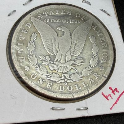 LOT 103: 1891-O Morgan Silver Dollar US Coin