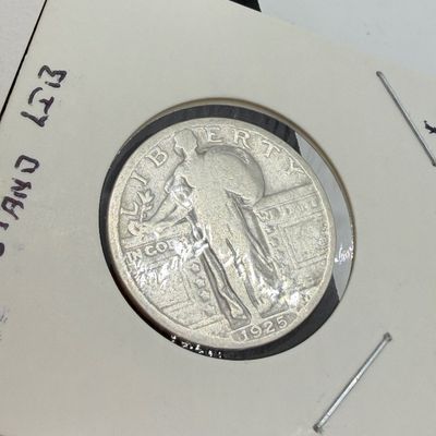 LOT 118: Four 1925 Standing Liberty 90% Silver US Quarters