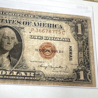 LOT 16: One Dollar Silver Certificate Bills (9) Mixed Lot - 1934, 1957, Hawaii 1935 and More