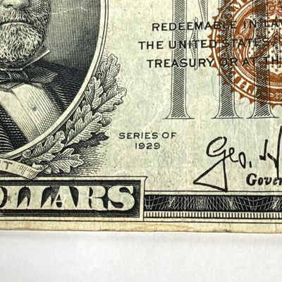LOT 26: Vintage U.S. Series 1929 $50 Federal Reserve Bank Note - Federal Reserve Bank of Kansas City