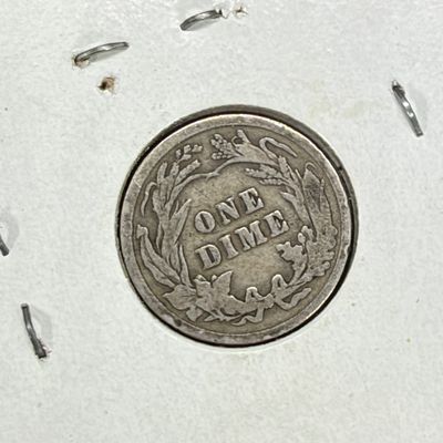 LOT 69: Collection of Barber Dimes - 90% Silver - Nine U.S. Coins