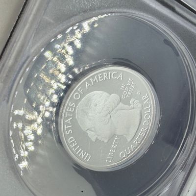 LOT 115: Three ANACS Graded PR70 DCAM and Slabbed 2019-S .999 Fine Silver US Quarters All Certified # 244 of 973